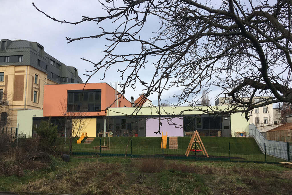 BOKU Kindergarten, Foto des Gebäudes von außen