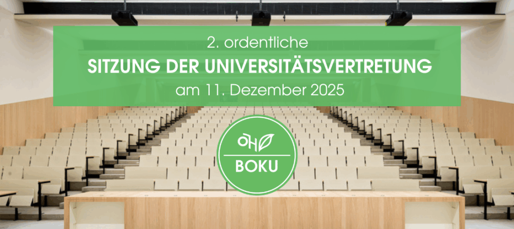 2. ordentliche Sitzung der Universitätsvertretung am 11. Dezember 2025