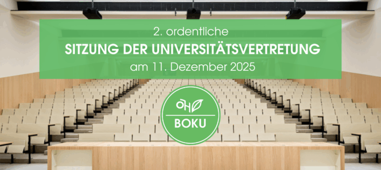 2. ordentliche Sitzung der Universitätsvertretung am 11. Dezember 2025